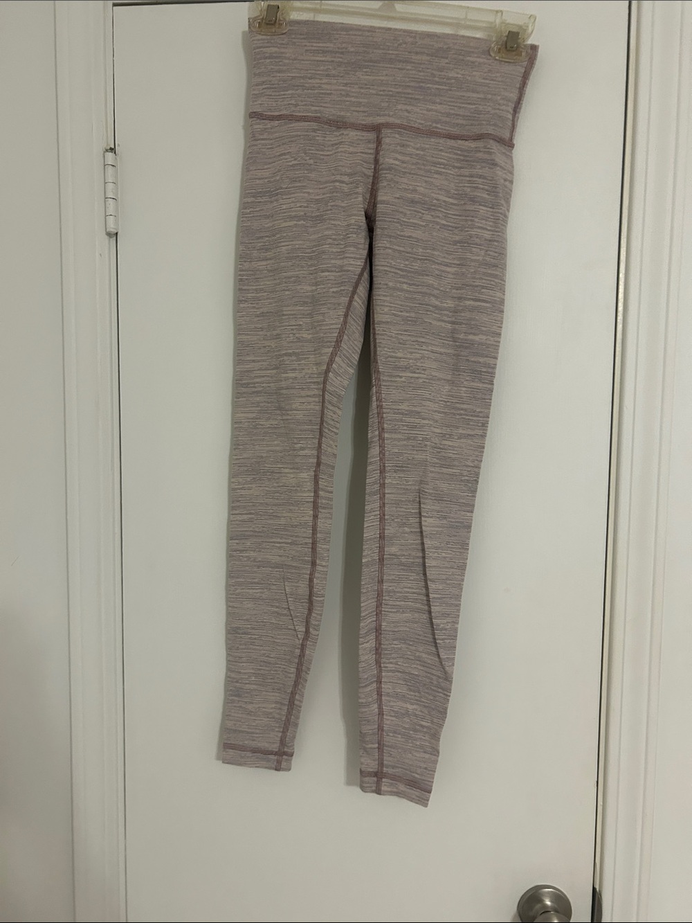 Lululemon Heathered Pink Wunder Under Leggings